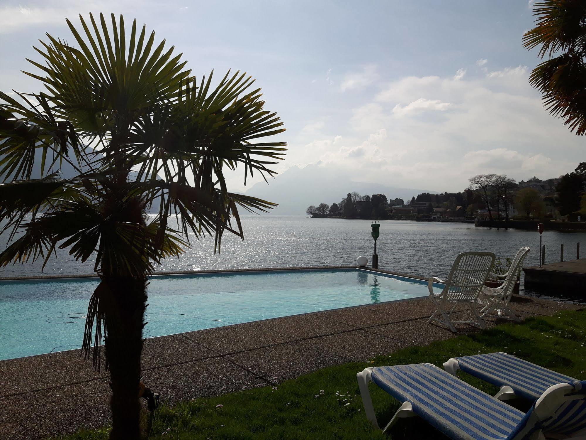 Hotel Central Am See Weggis Luaran gambar