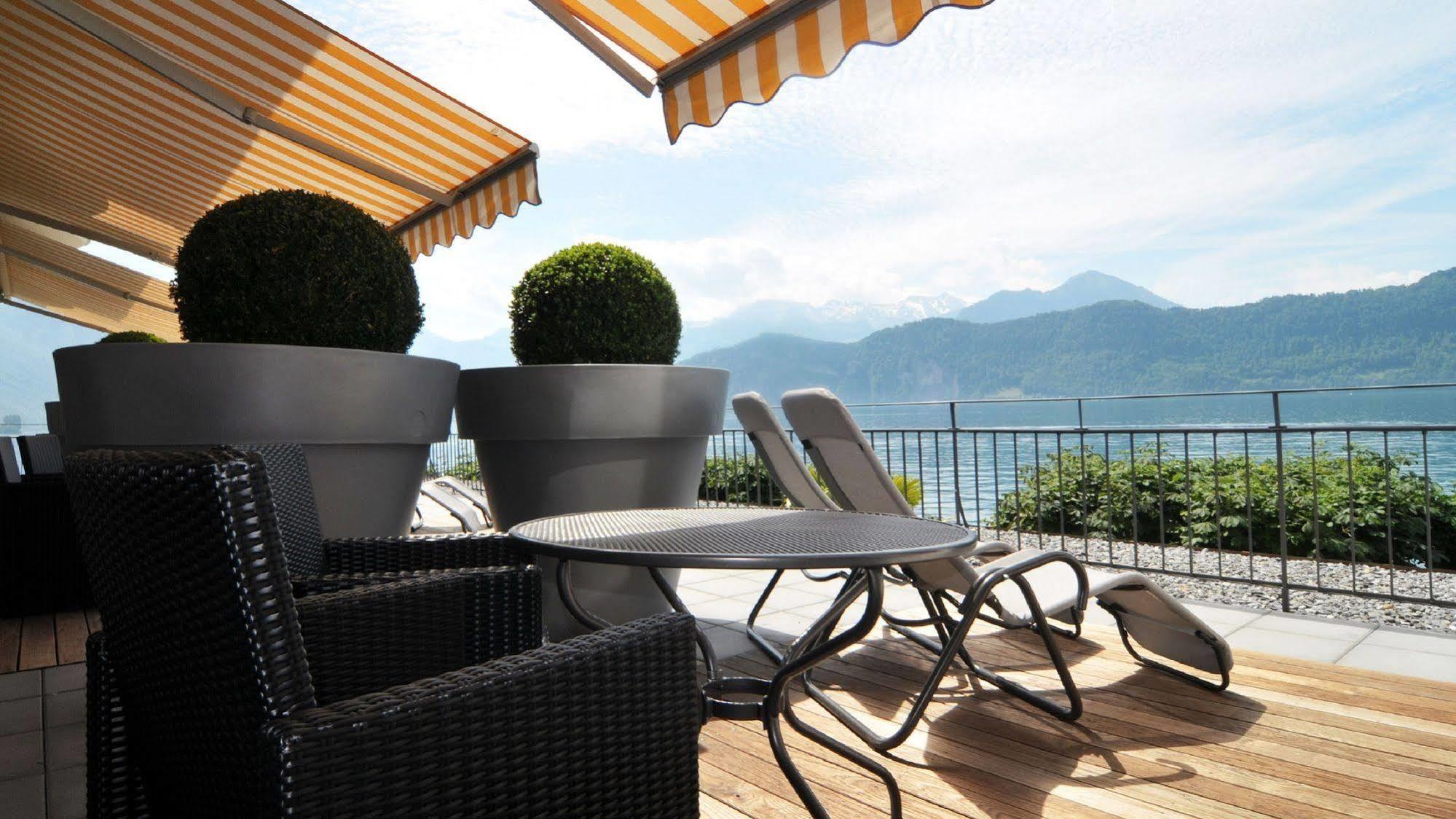 Hotel Central Am See Weggis Luaran gambar